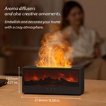Chaozhou Tongheng Technology Co.,Ltd. (Est.2001) Kinscoter DQ-717 Simulated Fireplace Humidifier - Aroma Diffuser (Essential Oil Ready), Remote Control, Colorful Flame Spray