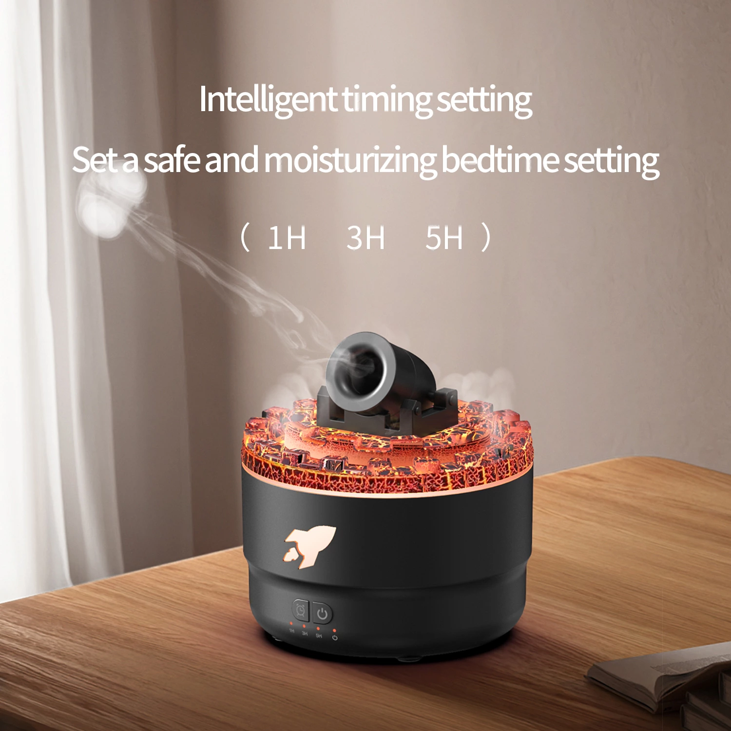 Innovative Volcanic Lava Cannon Aroma Diffuser: Unleash Aromatherapy, Humidify, and Enjoy Night Light