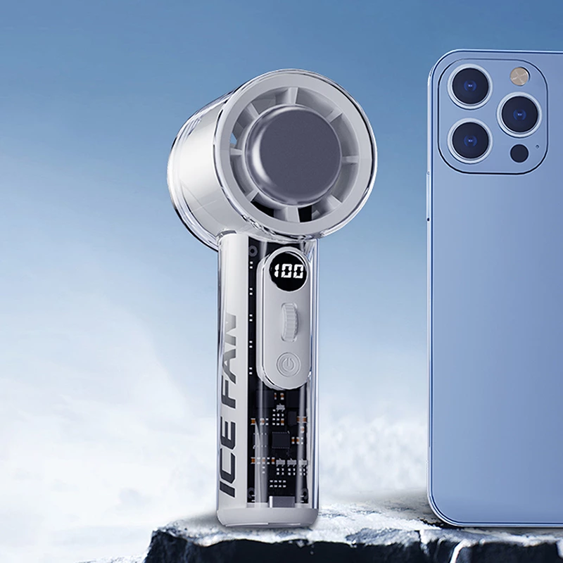 High-Speed Handheld Fan for Instant Cooling on the Move