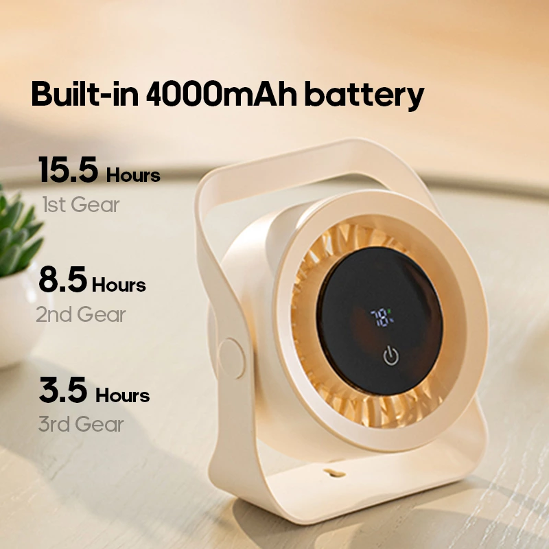 A new benchmark for intelligent temperature control: This multifunctional desktop fan with LED screen reshapes the cooling experience