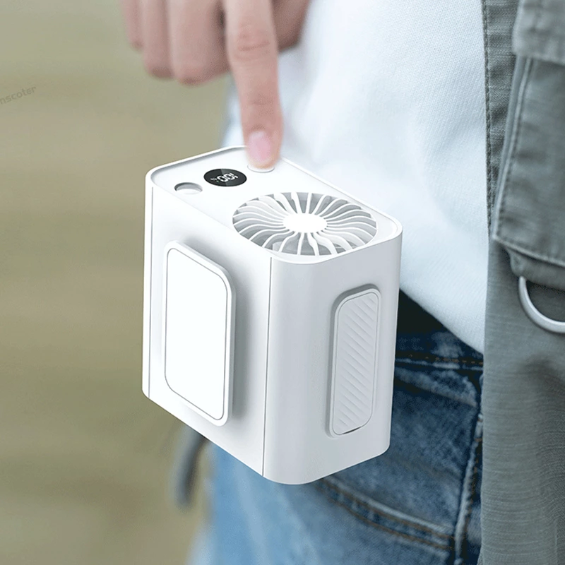 Hands-free outdoor cooling artifact: portable waist fan makes camping and daily life comfortable