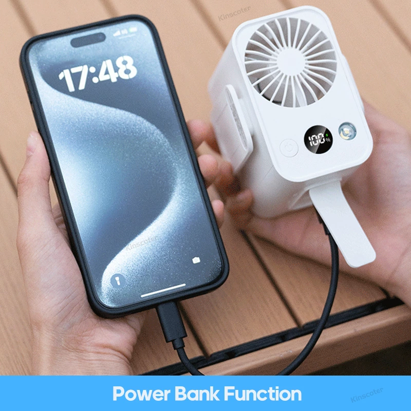 Hands-free outdoor cooling artifact: portable waist fan makes camping and daily life comfortable
