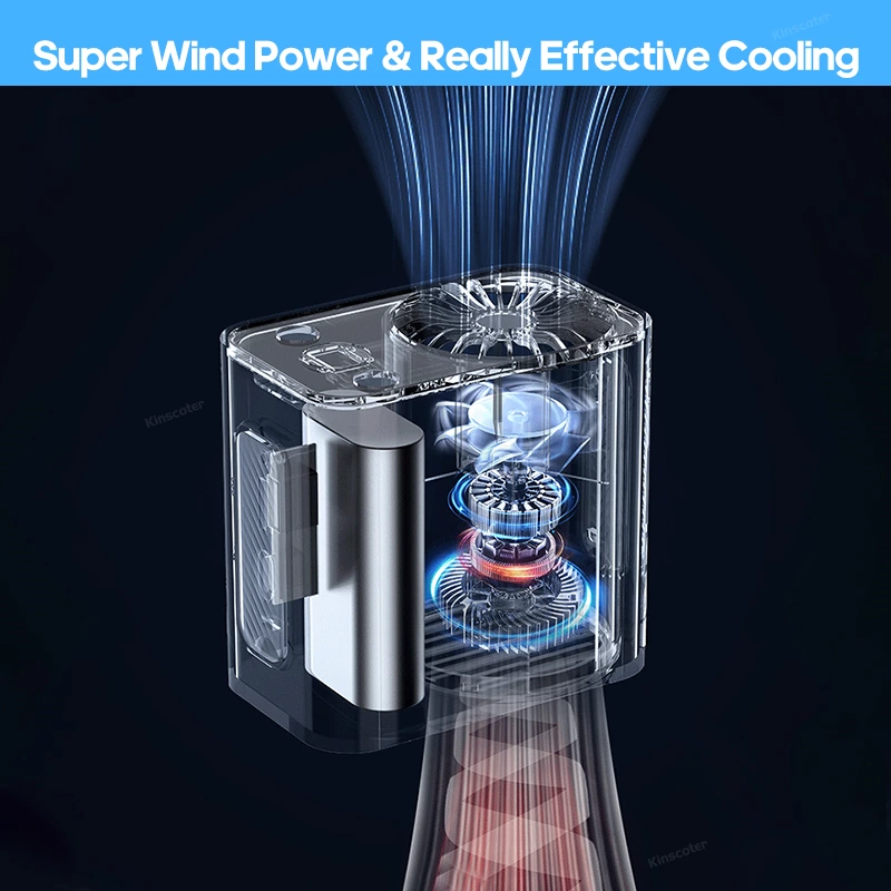 Hands-free outdoor cooling artifact: portable waist fan makes camping and daily life comfortable