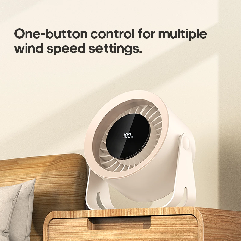 Desktop and wall-mounted dual-purpose fan: 100 wind speeds and intelligent remote control for a cool revolution