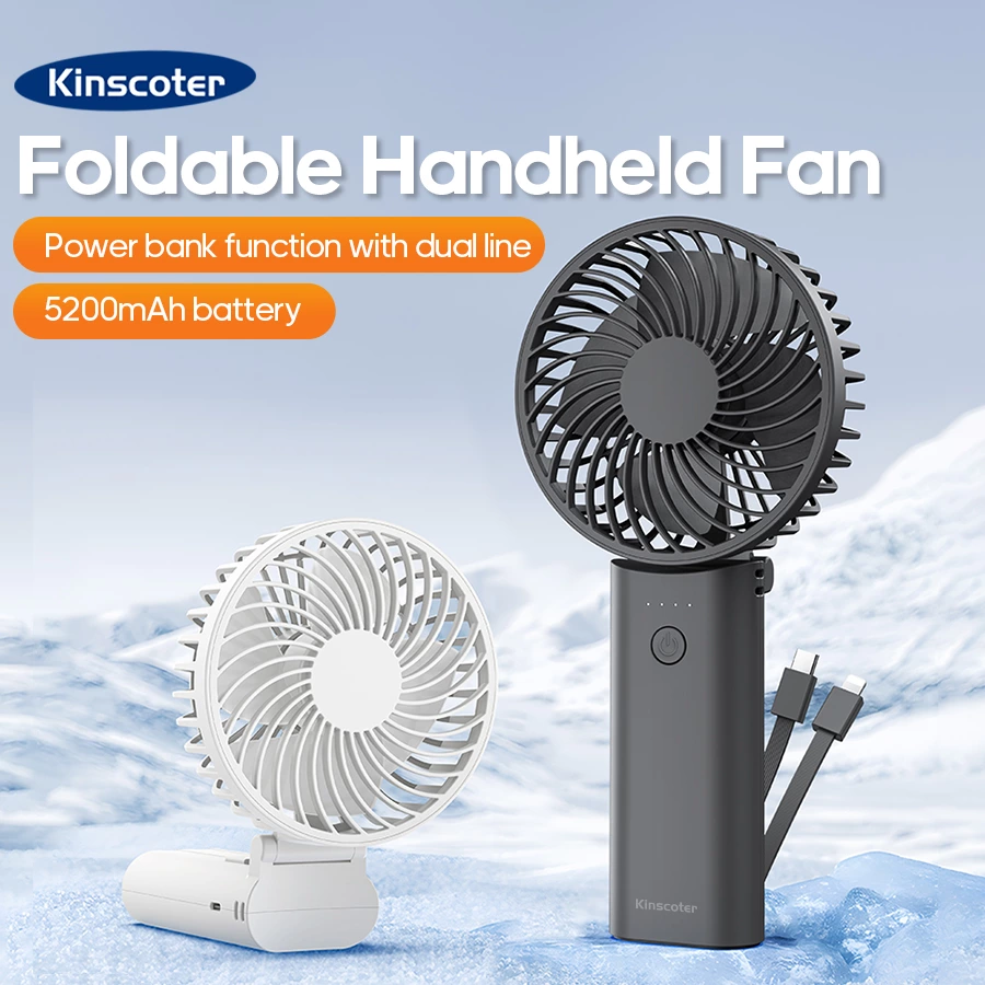 Handheld Fan vs. Power Bank: Why This 2-in-1 Foldable Version (5200mAh) Wins