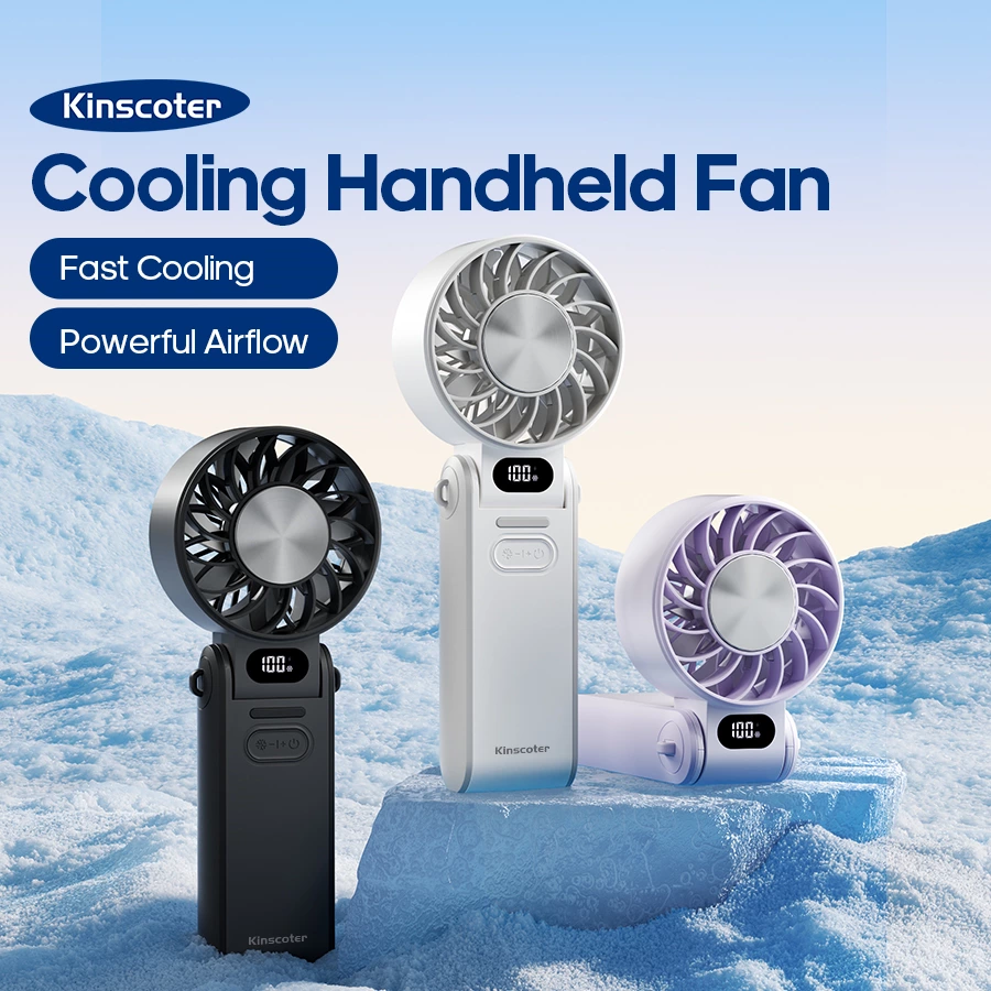 Redefine summer coolness with this handheld fan featuring low-temperature magnetic cooling technology.