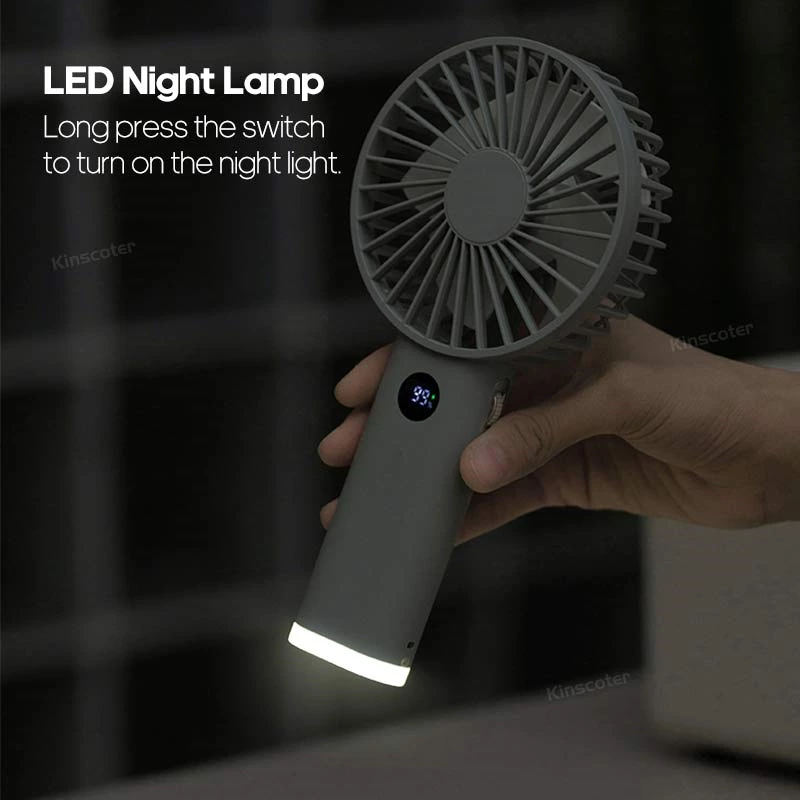A handheld fan every student can't put down, with 23 hours of battery life and a nightlight, perfect for use from the library to the dorm.