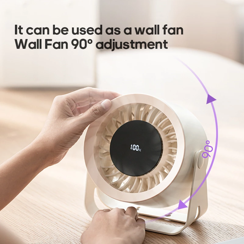 A lifesaver for small apartments! This dual-purpose desktop and wall-mounted fan keeps the whole family cool.