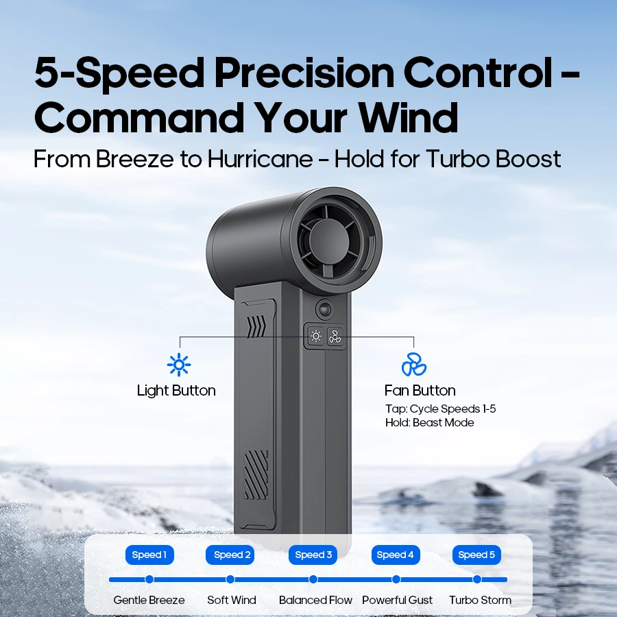 Lifestyle lovers rejoice! This multifunctional fan handles cooling, cleaning, and emergency situations.