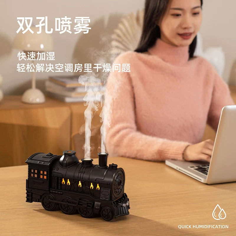 复古创意双在线！复古火车头烟圈香薰机，氛围感与实用性兼得