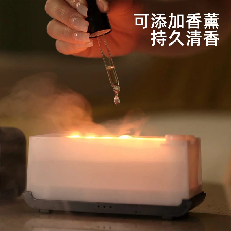 小巧暖感神器!仿真火焰香薰机,桌面氛围与实用双在线